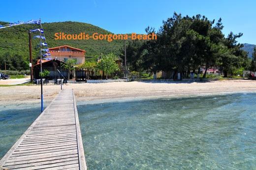 Sikoudis Gorgona Beach Skala Rachoni  Ngoại thất bức ảnh